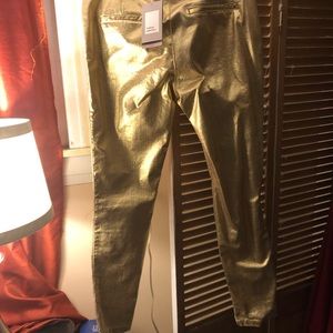 Zara gold pants
